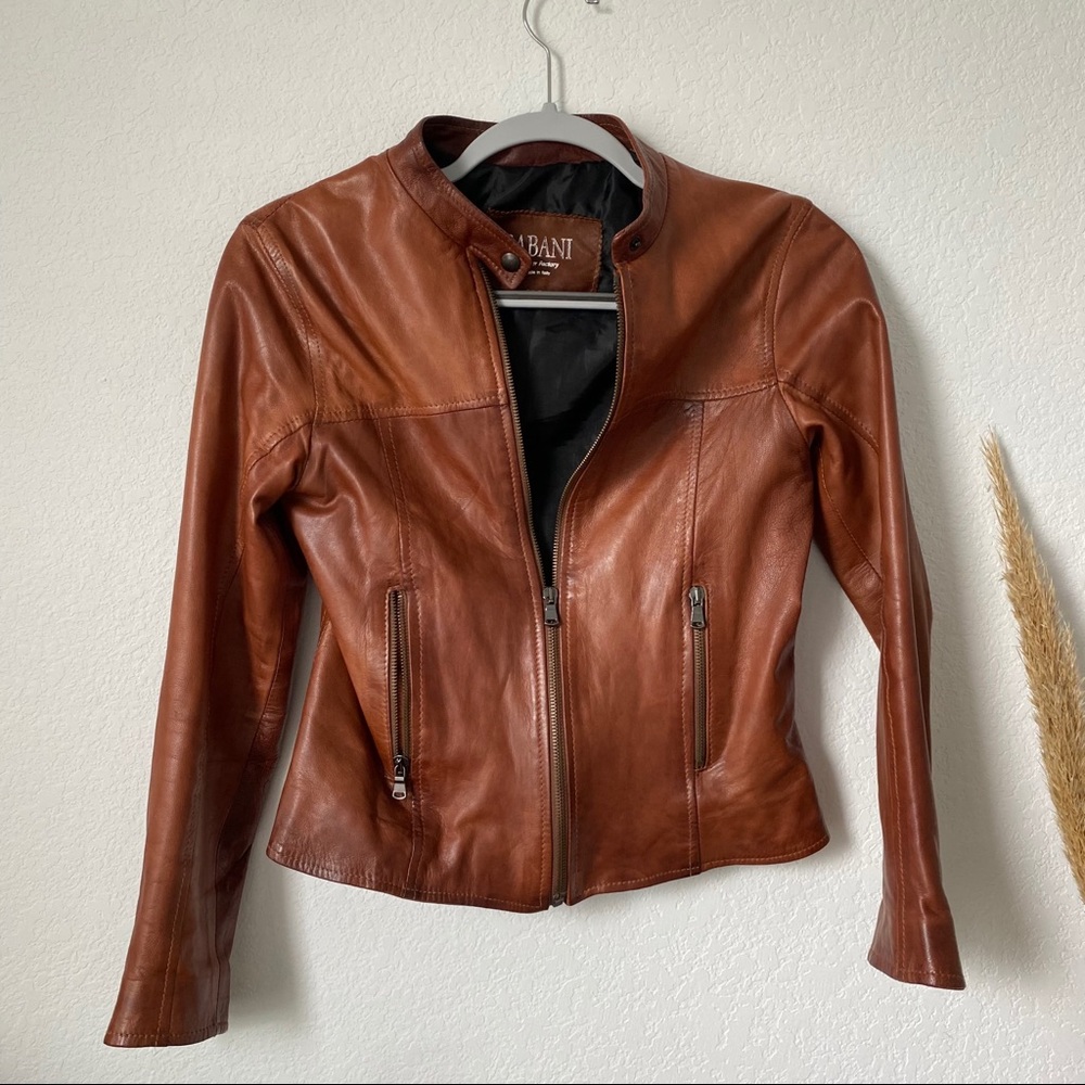 Authentic Italian Sabani Leather Jacket